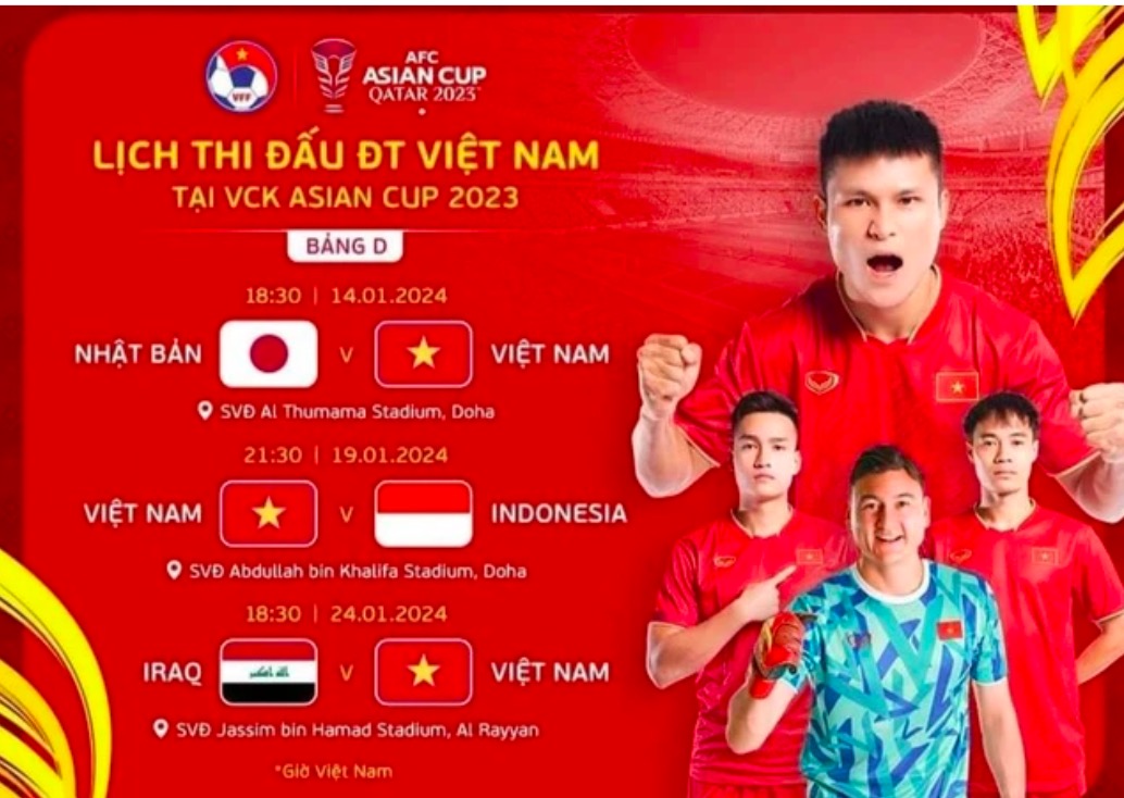 Có thể xem đội tuyển Việt Nam thi đấu tại Asian Cup ở đâu?